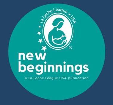 LLL USA logo and text: New Beginnings a La Leche League USA publication